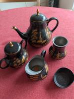 Theeset van handbeschilderd tin, Antiek en Kunst, Ophalen