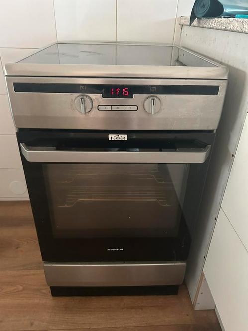 Inventum inductiefornuis met elektrische oven, Witgoed en Apparatuur, Fornuizen, Gebruikt, Vrijstaand, Inductie, 4 kookzones, 85 tot 90 cm