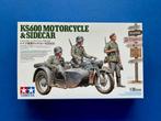 Tamiya	35384	Zündapp KS600 Motorcycle & Sidecar	1/35, Ophalen of Verzenden, Nieuw, 1:32 tot 1:50, Italeri