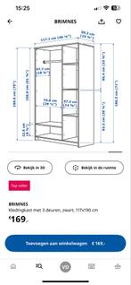 Brimnes kast met lampjes - kleine beschadiging, Ophalen, Overige materialen, Gebruikt, 100 tot 150 cm