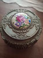 Vintage Sieradendoosje met Bloemen, Ophalen of Verzenden