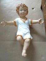 Antiek kindje Jezus in kribbe grote antieke kribbe met Jezus, Diversen, Kerst, Gebruikt, Ophalen of Verzenden, Onbekend, Nvt