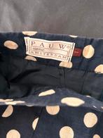 Vintage linnen rok van PAUW, Maat 34 (XS) of kleiner, Blauw, Ophalen of Verzenden, Onder de knie