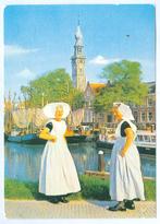 ansicht Veere, haven, klederdracht. 1993, Ophalen of Verzenden, 1980 tot heden, Gelopen, Zeeland