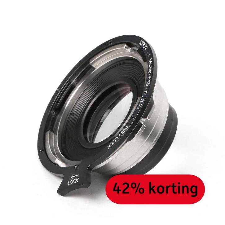 Kipon Mamiya 645 0,7x focal reducer - PL mount, Audio, Tv en Foto, Fotografie | Fotostudio en Toebehoren, Nieuw, Ophalen of Verzenden