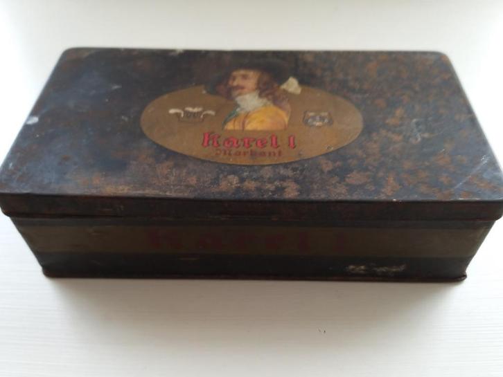 Vintage Karel I Markant Eindhoven sigarenblik, Verzamelen, Blikken, Gebruikt, Overige, Ophalen of Verzenden