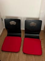 Originele Japanse Zaisu stoeltjes, Huis en Inrichting, Stoelen, Ophalen, Twee, Zwart, Japans