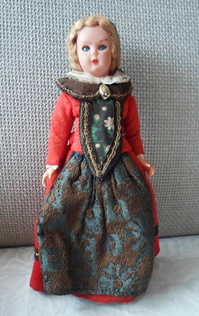 Oud Frans celluloid popje., Verzamelen, Poppen, Gebruikt, Pop, Ophalen of Verzenden