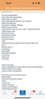 Volvo fl 210 vrachtwagen met hoel vriesbak korler laadklep, Auto's, Euro 2, Stof, Zwart, Diesel