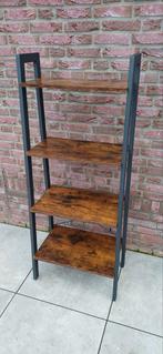 Industriële Boekenkast Plantenrek 4 Laags 56x34x138cm, Met plank(en), 100 tot 150 cm, Nieuw, Industriële