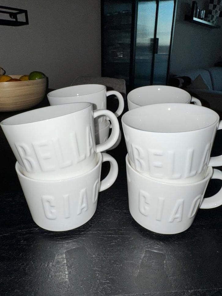 Rivièra Maison Thee Mokken - Set van 6, Huis en Inrichting, Keuken | Servies, Zo goed als nieuw, Kop(pen) en/of Schotel(s), Effen