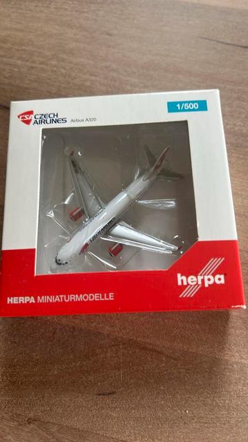 Herpa wings 1/500 airbus a320 czech airlines beschikbaar voor biedingen