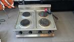 Professionele elektrische kookplaat 4 pits - 400V, Witgoed en Apparatuur, Kookplaten, Gebruikt, Vrijstaand, Elektrisch, 4 kookzones