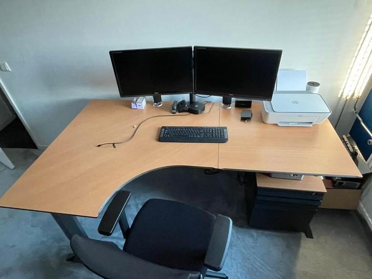 Hoekbureau, Huis en Inrichting, Bureaus, Gebruikt, Bureau, Ophalen
