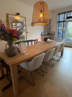 Eiken houten tafel - 3 meter bij 1 meter, Huis en Inrichting, Tafels | Eettafels, Ophalen, Gebruikt, Eikenhout, 200 cm of meer