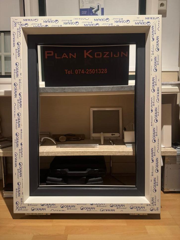 Kunststof draaikiepraam, Doe-het-zelf en Verbouw, Kozijnen en Schuifpuien, Nieuw, Raamkozijn, Kunststof, 75 tot 150 cm, 75 tot 150 cm