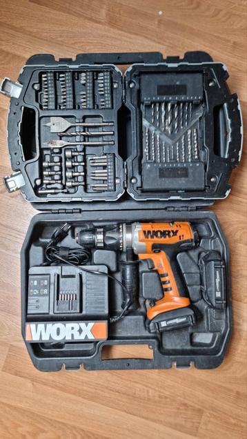 WORX WX368.1 Klopboormachine 18V + extra accu & bit/borenset beschikbaar voor biedingen