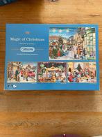 Puzzel Gibsons. 4x500 stukjes. Magic of Christmas, Hobby en Vrije tijd, Denksport en Puzzels, Ophalen of Verzenden, 500 t/m 1500 stukjes
