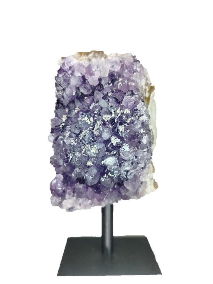 Amethist op standaard - OS10, Verzamelen, Mineralen en Fossielen, Mineraal, Ophalen of Verzenden