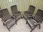6 Kunststof tuinstoelen / standenstoelen Jardin verstelbaar, Ophalen of Verzenden, Gebruikt, Kunststof, Verstelbaar