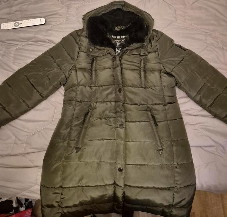 Navahoo Winterjas Maat XL, Kleding | Dames, Jassen | Winter, Zo goed als nieuw, Maat 46/48 (XL) of groter, Groen, Ophalen of Verzenden