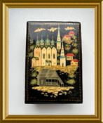 Oud handgeschilderd lakdoosje, Ophalen of Verzenden