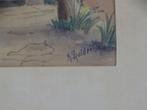 A5074 Aquarel Schilderij van K. Zuidert, Ophalen of Verzenden