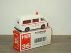 Toyota Hiace Ambulance - Tomy Tomica 36 Japan - 1:66, Japan, Auto, Verzenden, Zo goed als nieuw