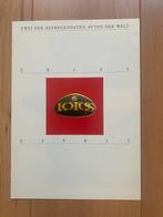Lotus Esprit en Excel S.E.  -  Folder - Brochure, Verzenden, Lotus, Zo goed als nieuw, Overige merken