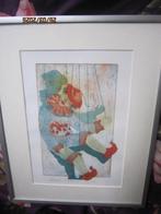 Leuke ETS/ aquarel v/e Clown of trekpop, Huis en Inrichting, Woonaccessoires | Schilderijen, Tekeningen en Foto's, Ophalen, Minder dan 50 cm