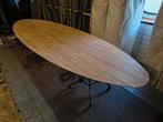 Grote eiken tafel 3,80x1,20 ovaal eikenhout stamtafel, Huis en Inrichting, Tafels | Eettafels, Ophalen, 100 tot 150 cm, 200 cm of meer
