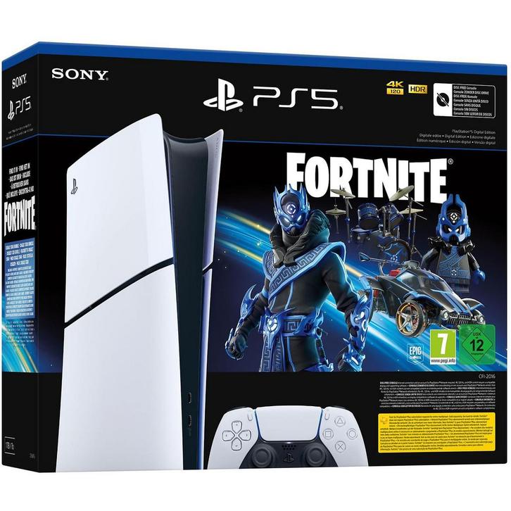 Sony Playstaion 5 Digital Edition Fortnite 1TB 1x Controller, Spelcomputers en Games, Spelcomputers | Sony PlayStation 5, Nieuw