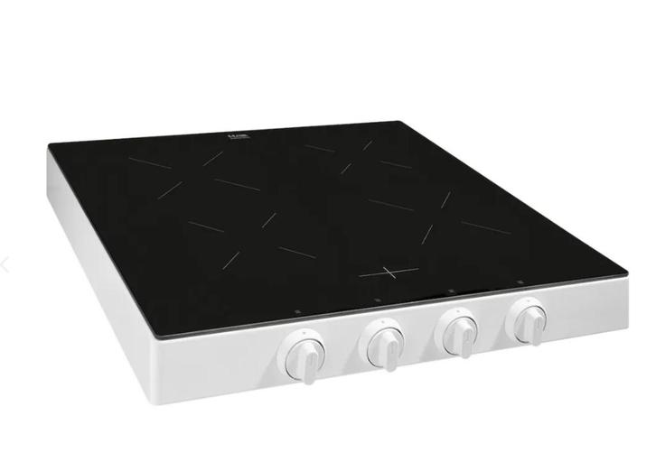 Nieuwe Witte Etna inductiekookplaat KIV254KWIT draaiknoppen, Witgoed en Apparatuur, Kookplaten, Nieuw, Vrijstaand, Inductie, 4 kookzones