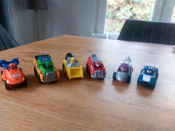 Paw Patrol Metalen Auto's - Set van 6 beschikbaar voor biedingen