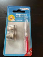 Naaiset vingerhoedjes + naadtrenner - Nieuw Chemoplast, Ophalen of Verzenden, Nieuw, Overige typen