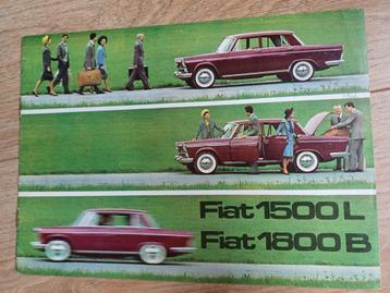 Fiat 1500L/ 1800B brochure uit 1966