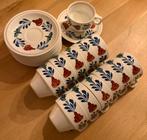 12x Boerenbont kop en schotel, Huis en Inrichting, Keuken | Servies, Ophalen, Zo goed als nieuw, Kop(pen) en/of Schotel(s), Aardewerk