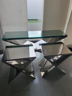 Set EICHHOLTZ Sidetable + 2x Bijzettafels, Huis en Inrichting, Tafels | Sidetables, Ophalen, Eric Kuster, Zo goed als nieuw, 150 tot 200 cm