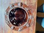 Antiek aardenwerken stoof. Hoogte 11 cm. Diameter 15 cm., Antiek en Kunst, Antiek | Keramiek en Aardewerk, Ophalen of Verzenden