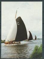 Friesland Skutsjesilen Zeilen Foto/Ansichtkaart f-149 jdu Vo, Verzamelen, Ansichtkaarten | Nederland, Ophalen of Verzenden, 1960 tot 1980