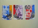 Nederland 1980 Nederlandse Politici Nvph1191-1193 gestempeld, Ophalen of Verzenden, Na 1940, Gestempeld