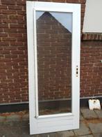 hardhouten zware achterdeur buitendeur HR++ glas, Ophalen, Gebruikt, 80 tot 100 cm, Buitendeur