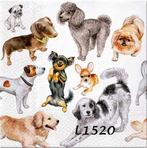 Servetten decoupage/bullet journal – honden L1520, Verzenden, Nieuw, Materiaal