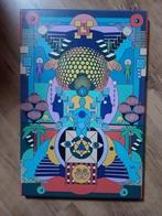 Moderne print op canvas op houten frame, Ophalen of Verzenden, Zo goed als nieuw