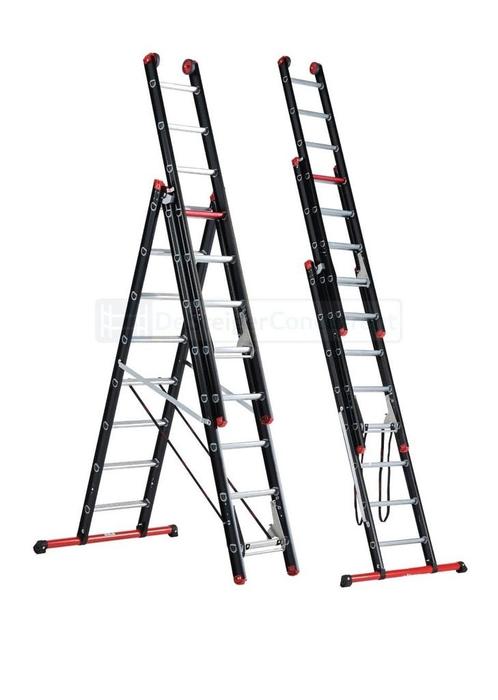 Altrex 3 delige reform ladder, Doe-het-zelf en Verbouw, Ladders en Trappen, Zo goed als nieuw, 4 meter of meer, Ophalen