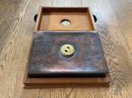 Antieke Koperen Voetenwarmer in Houten Kist, Antiek en Kunst, Ophalen