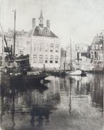 oude foto/print Raadhuis Maassluis, Antiek en Kunst, Ophalen of Verzenden