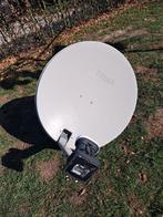 Satellliet ontvanger Triax schotel antenne met dubbele kop, Audio, Tv en Foto, Schotelantennes, Ophalen, Gebruikt