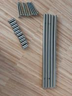 RVS deurgrepen 25,5 cm compleet voor kastdeuren. 5 stuks, Ophalen of Verzenden, Zo goed als nieuw, Rvs