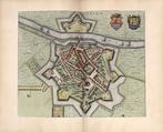 Kaart van Tholen - 1652 - overdruk, Antiek en Kunst, Kunst | Etsen en Gravures, Verzenden
